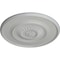 Ekena Millwork Large Floral Ceiling Medallion, Hand-Painted Frost, 41 1/8"OD x 2 1/2"P CM41FLFRF - alternate 3